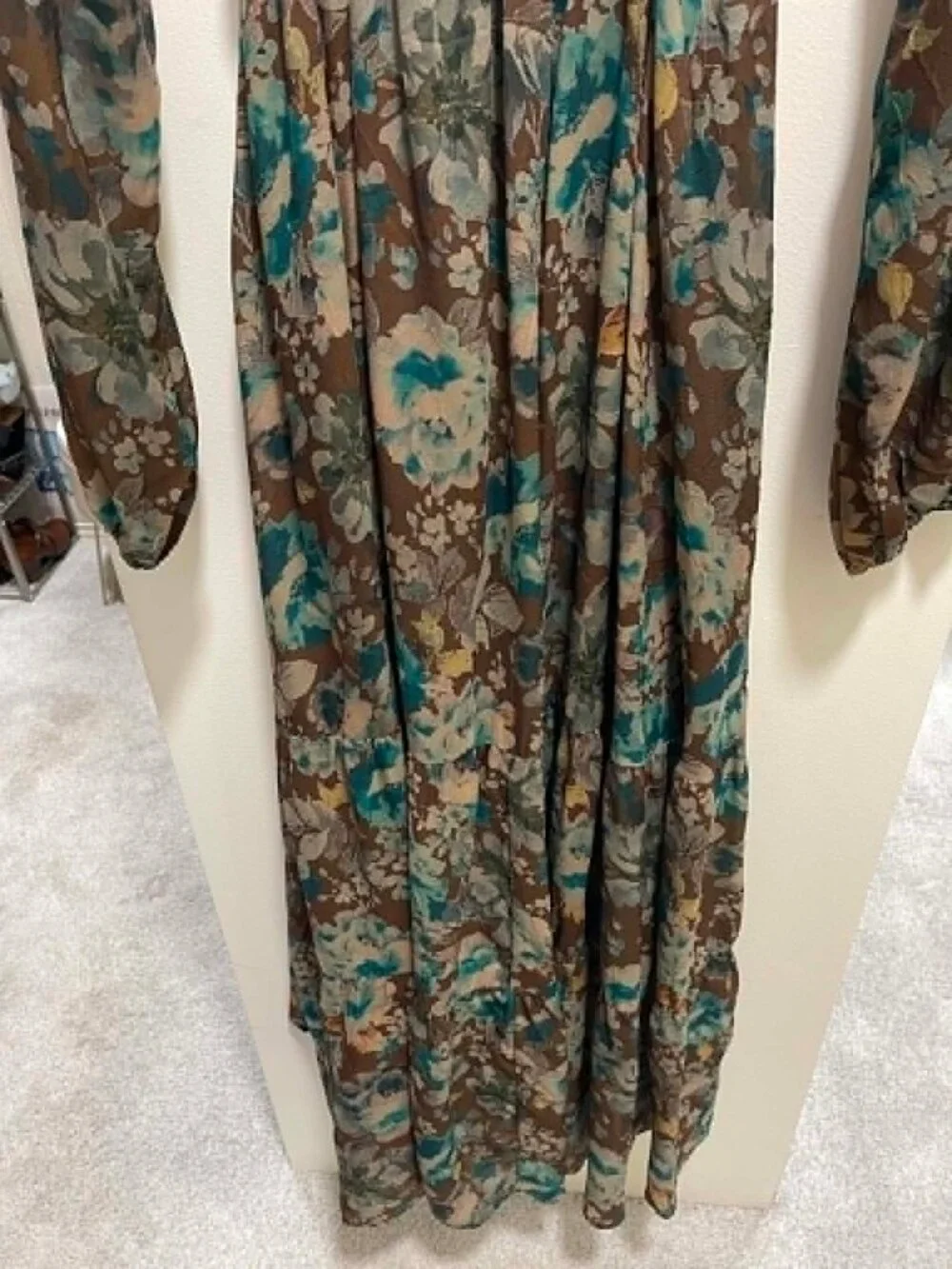 NWT Promesa Misty Meadow Floral Maxi Prairie Dress Sz M - Picture 7 of 10